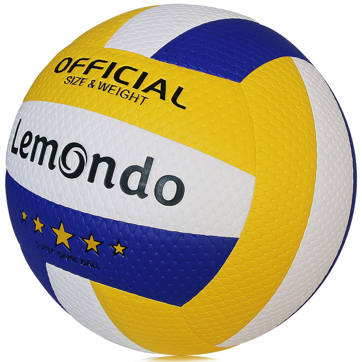 Lemondo Volleyball PU Weich Beachvolleyball Soft Wasserfest mit Pumpe Indoor Outdoor Wasserball Ball
