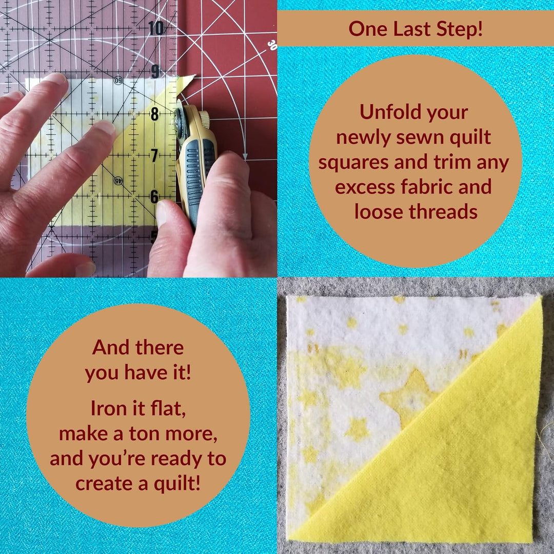 Madam Sew Exklusives Design,Viertel-Zoll-Patchwork-Nählineal,22.9 cm und 30.5 cm Quilt-Lineal,Masse: