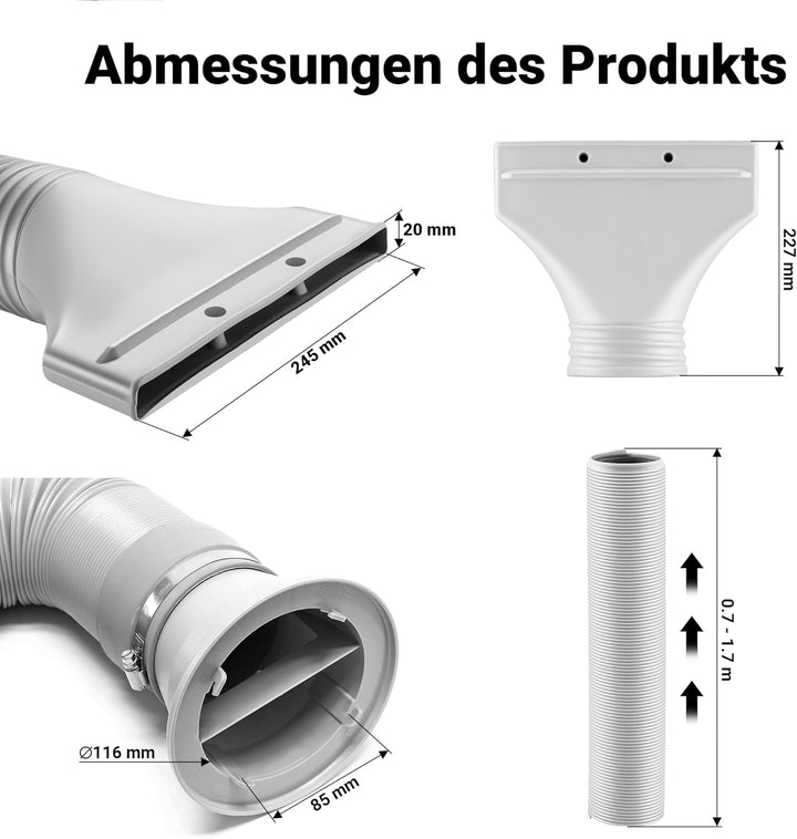 Wiltec Airbrush Abluftanschluss Absauganlage Flexibler Schlauch Zubehör