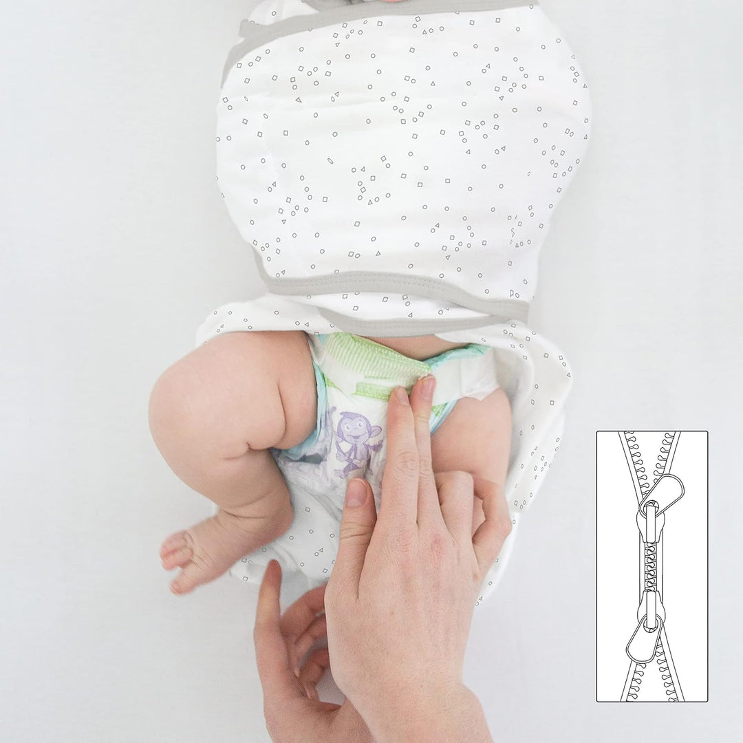 Amazing Baby 6-in-1 Omni Pucksack Baby, Pucktuch &amp; Puckschlafsack 0–3 Monate, Baby Schlafsack für Ne