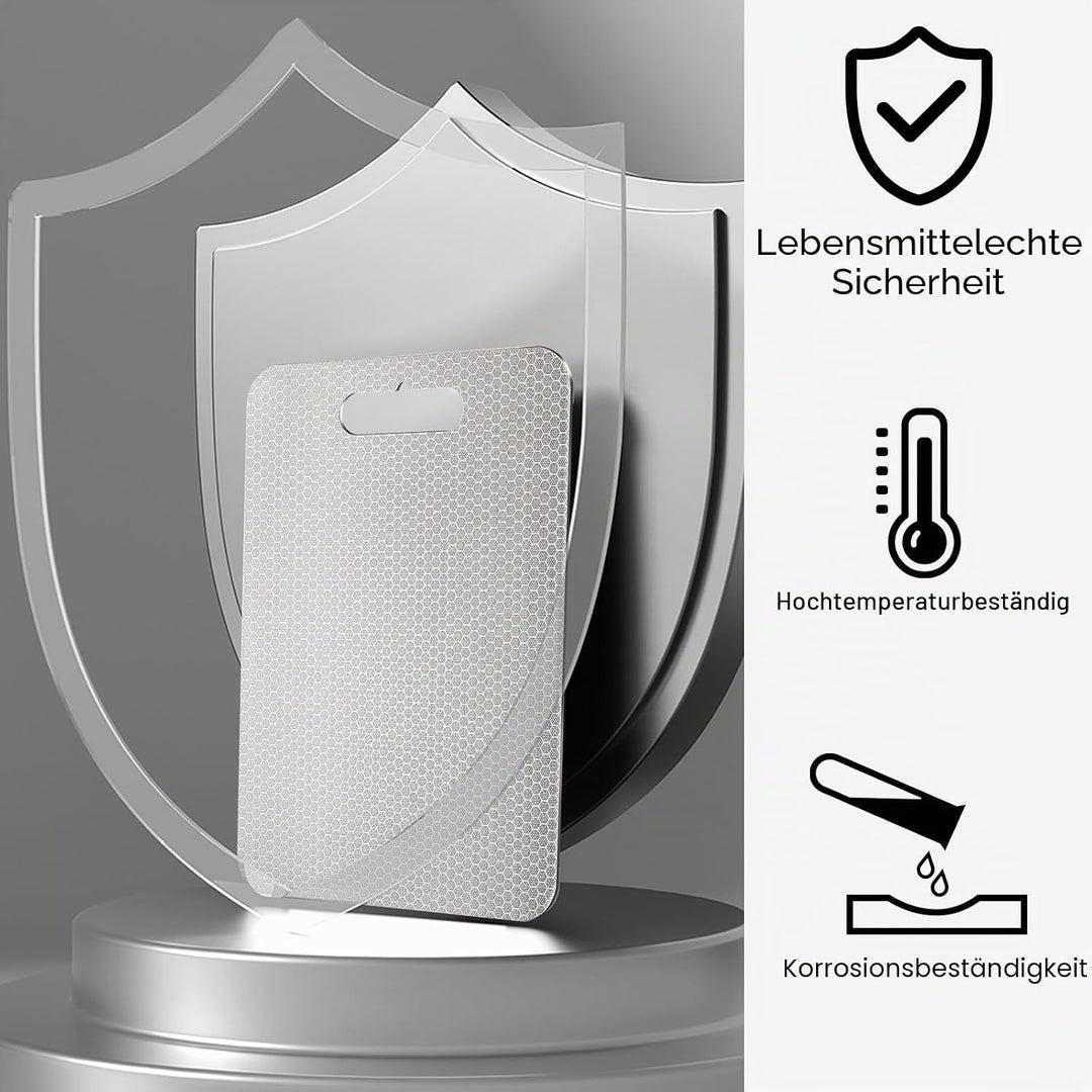 Titan Schneidebrett, S316 Schneidebrett Edelstahl, BPA-freies Doppelseitiges Lebensmittel Titanium C