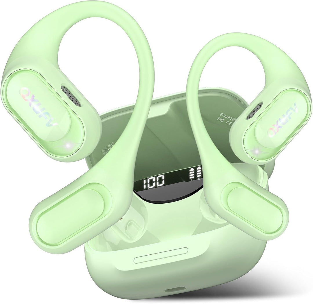 Open Ear Kopfhörer, Bluetooth 5.4 Kopfhörer Sport, Limettengrün