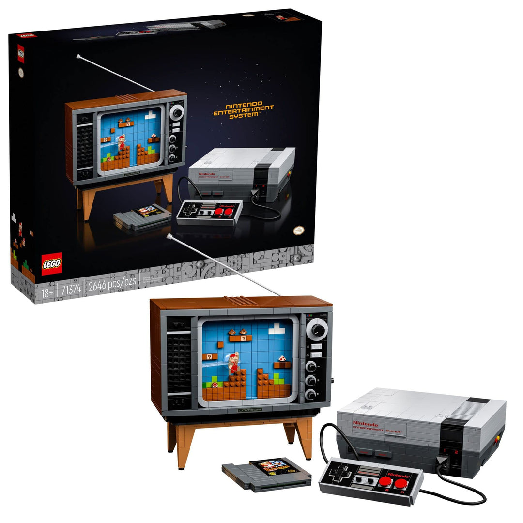 LEGO Super Mario Nintendo Entertainment System 71374 Gameplay Bauset, Modellbausätze für Erwachsene