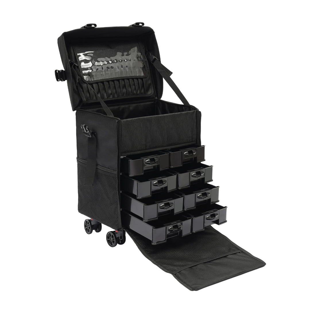 Kosmetikkoffer Trolley,2 in 1 Gross Make Up Koffer Kosmetik Trolley,Kosmetikkoffer Hartschale mit Gr