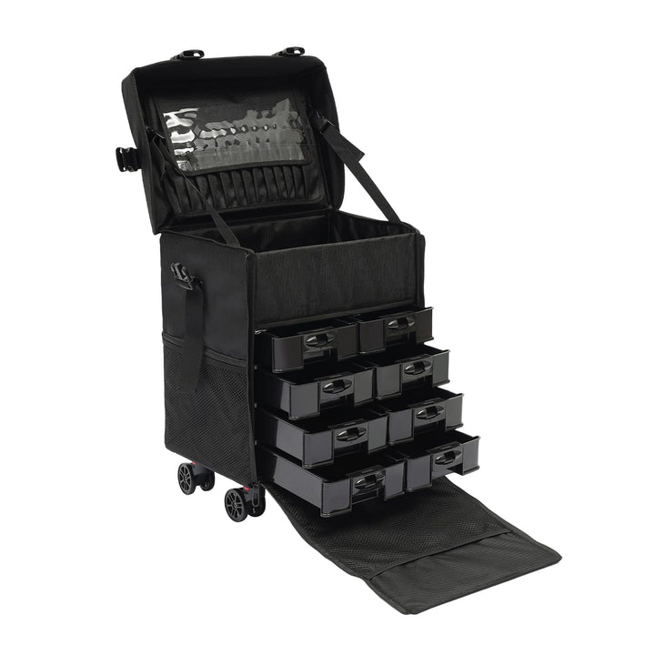 Kosmetikkoffer Trolley,2 in 1 Gross Make Up Koffer Kosmetik Trolley,Kosmetikkoffer Hartschale mit Gr
