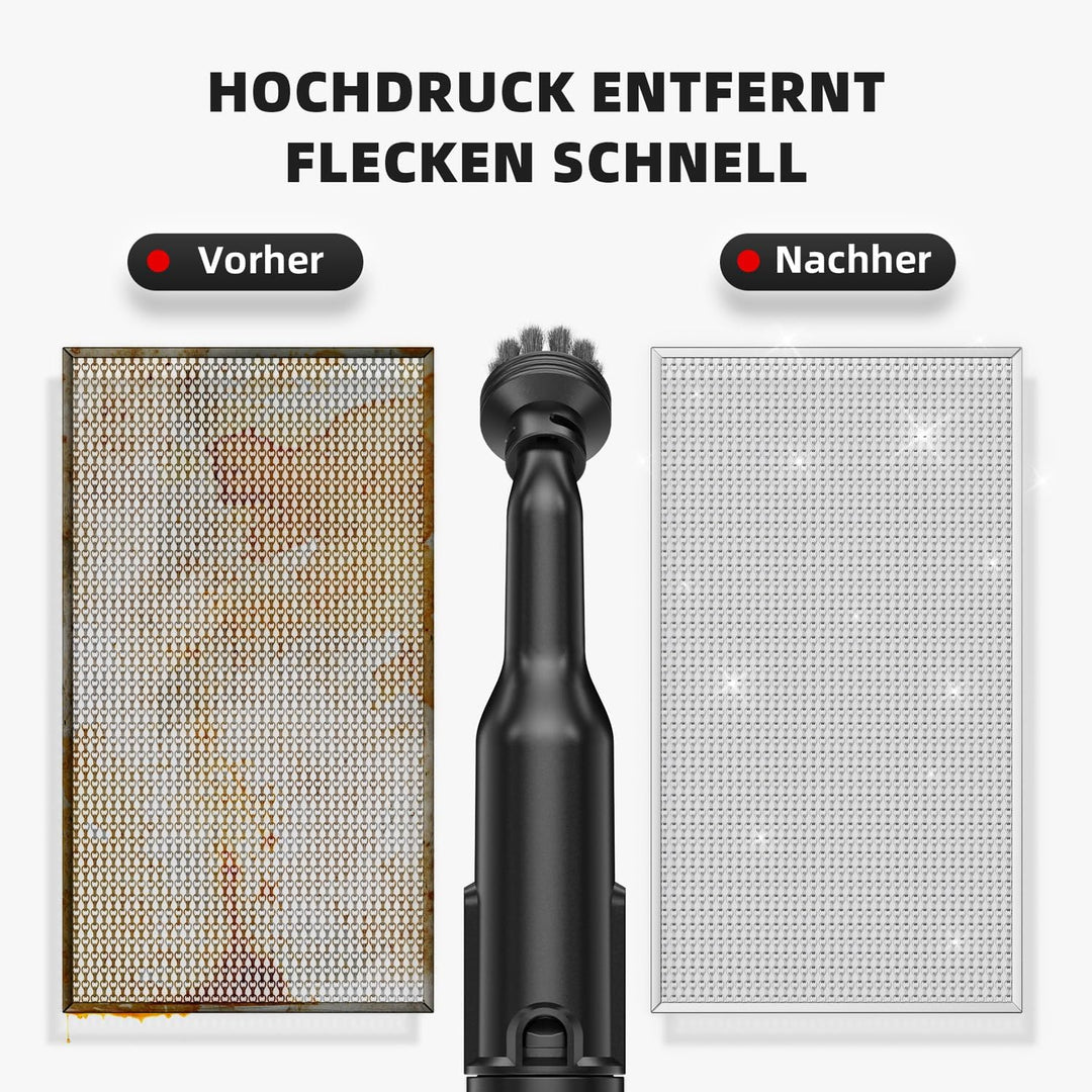 Dampfreiniger, 1200W Hochdruck-Dampfreiniger Handgerät für alles Weiss, Weiss