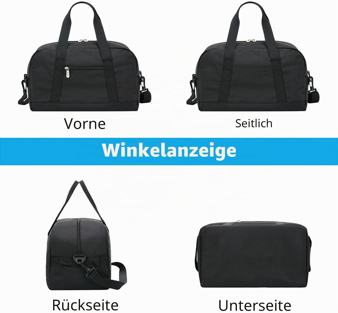 Klein Mini Reisetasche, Sporttasche 18L Small Duffel Bag XS, Schulsporttasche, Weekender, Fitnesstas