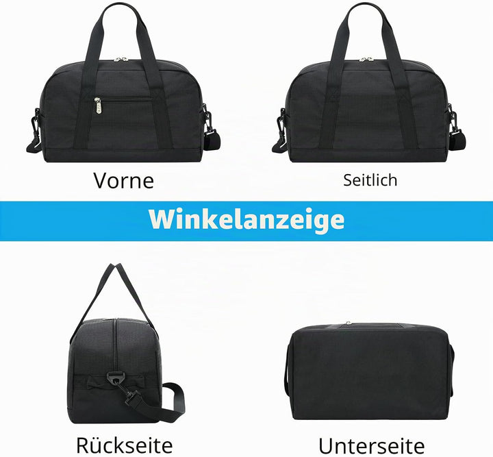 Klein Mini Reisetasche, Sporttasche 18L Small Duffel Bag XS, Schulsporttasche, Weekender, Fitnesstas