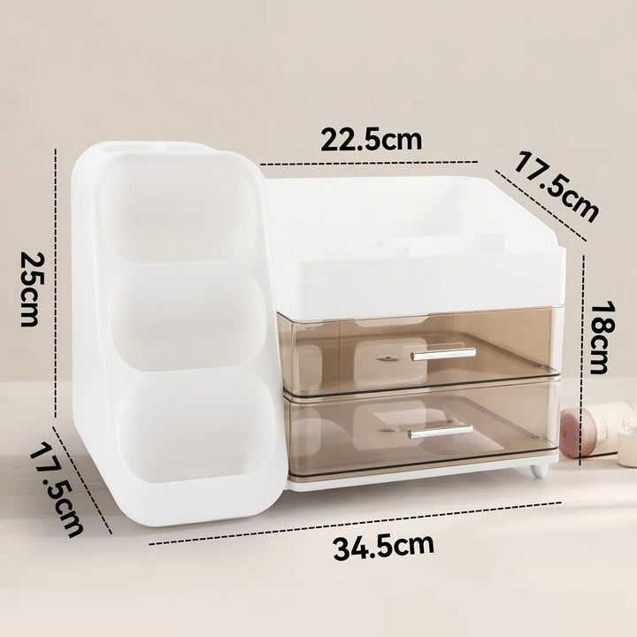 Afeeler Make Up Kosmetik Organizer mit Schubladen, Pinsel Organizer, Multifunktion Schminktisch Orga
