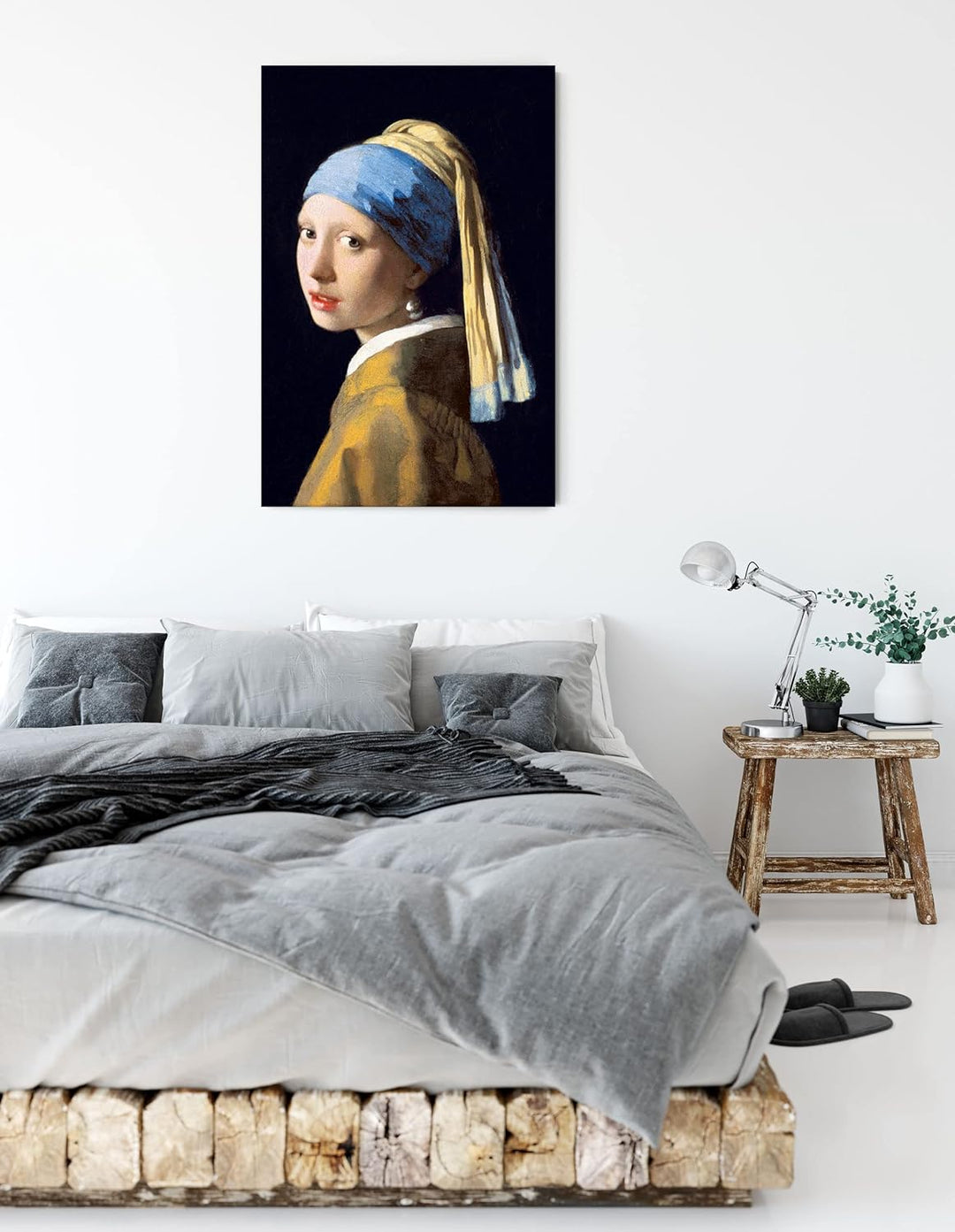 Johannes Vermeer - Mädchen mit dem Perlenohrring als Leinwandbild / Grösse: 100x70 cm / Wandbild / K