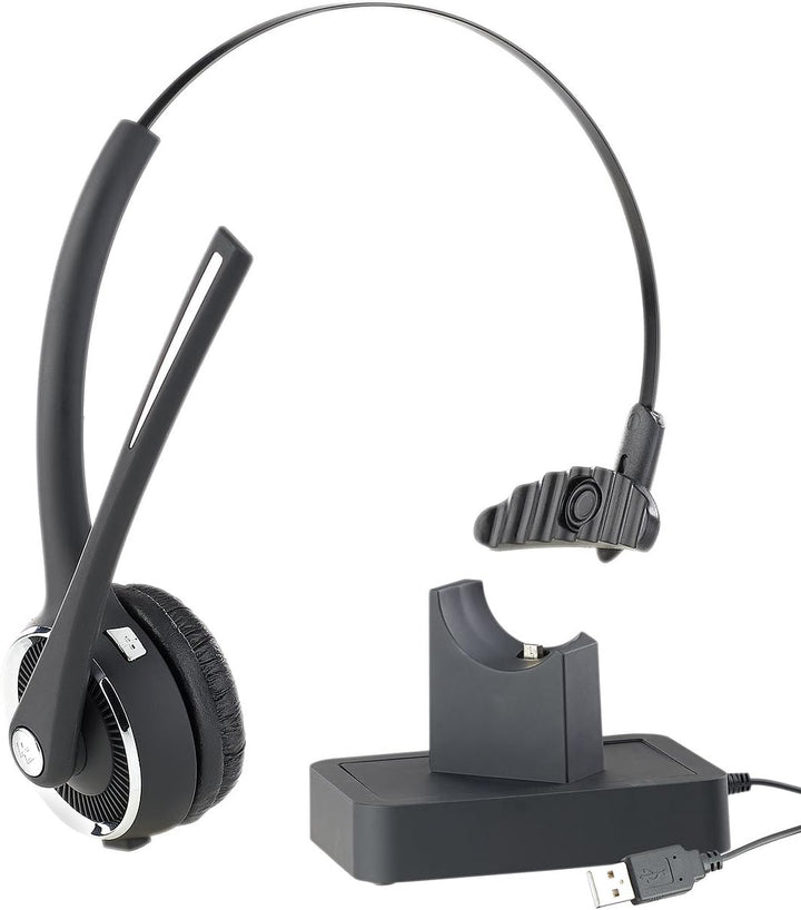 Callstel Headset Mikrofon: Profi-Mono-Headset mit Bluetooth, Geräuschunterdrückung, 15-Std.-Akku (Mi