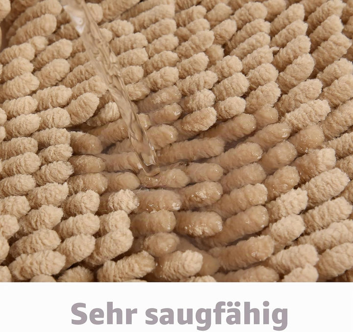 FCSDETAIL rutschfeste, Hochflor Badteppiche 50 x 80 cm, Maschinenwaschbare Badematte, Badvorleger mi