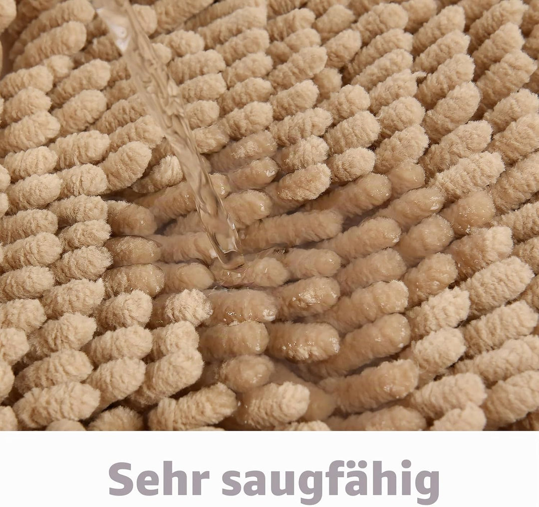 FCSDETAIL rutschfeste, Hochflor Badteppiche 60 x 90 cm, Maschinenwaschbare Badematte, Badvorleger mi