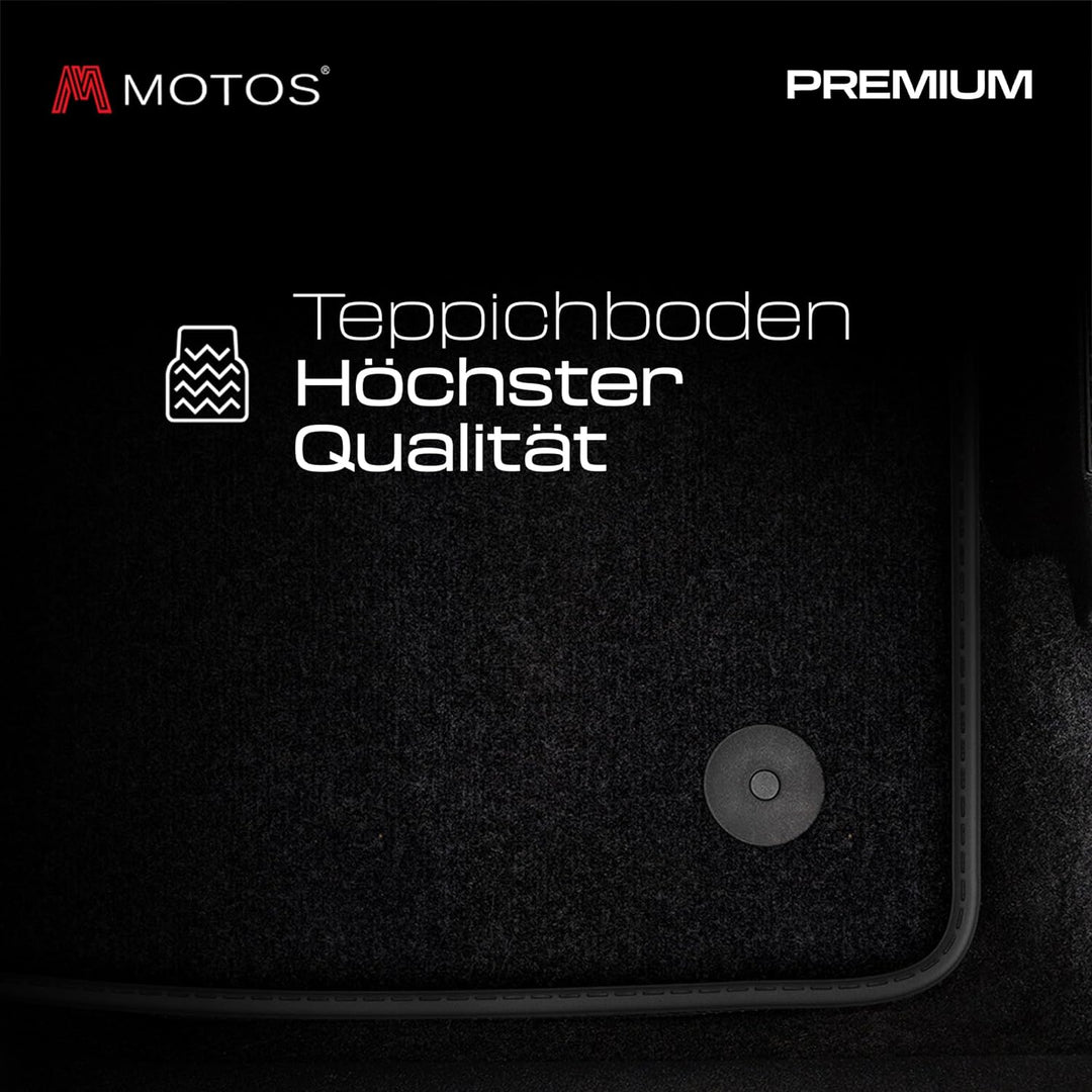 MatsMore Autoteppiche Automatten Velours Fussmatten passt für Ford Mondeo MK5 2014- - Premium, Matt,