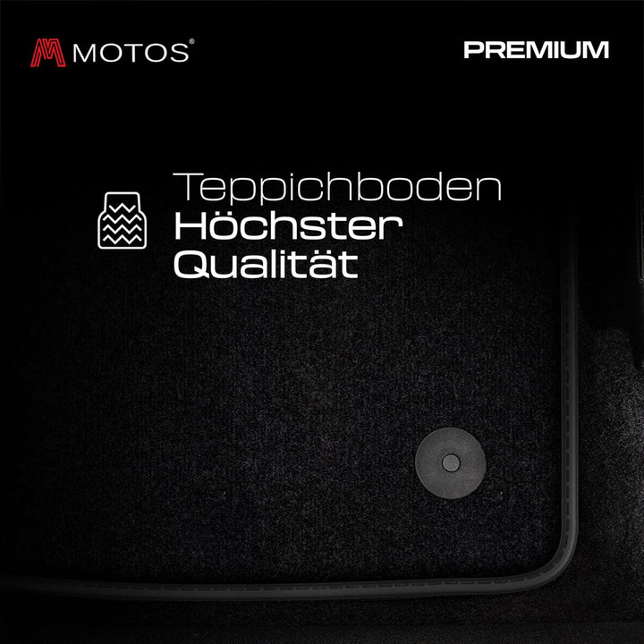 MatsMore Autoteppiche Automatten Velours Fussmatten passt für Ford Mondeo MK5 2014- - Premium, Matt,