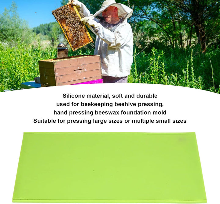 Haofy 2 Stück Bienenwachs-Pressform, Silikon-Bienenwachs-Form, Bienenwachs-Grundlagen-Pressform, Imk