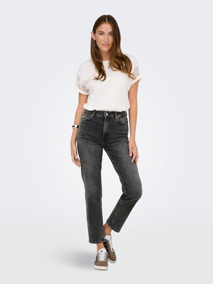 Only Damen Jeans 15259634 27W / 30L Dark Grey Denim, 27W / 30L Dark Grey Denim