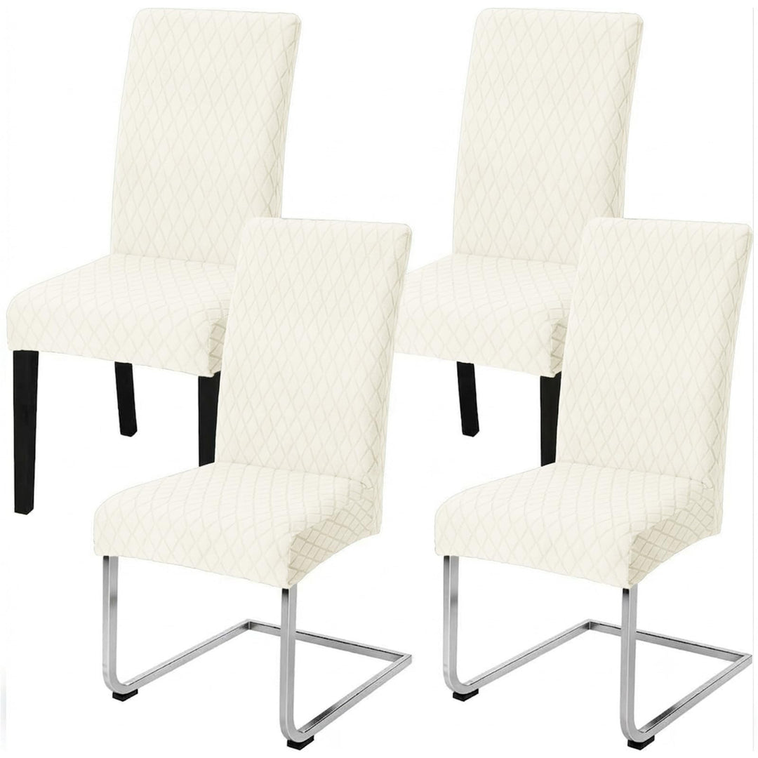 LANSHENG Stuhlhussen 4er Set, Universal Esszimmerstühle Stuhlbezug, Abnehmbar Waschbar Stuhlhussen f