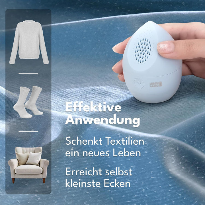 LEBENLANG Mini Fusselrasierer Elektrisch - Inkl. Ersatzklingen & Reinigungspinsel I Entfussler Fluse