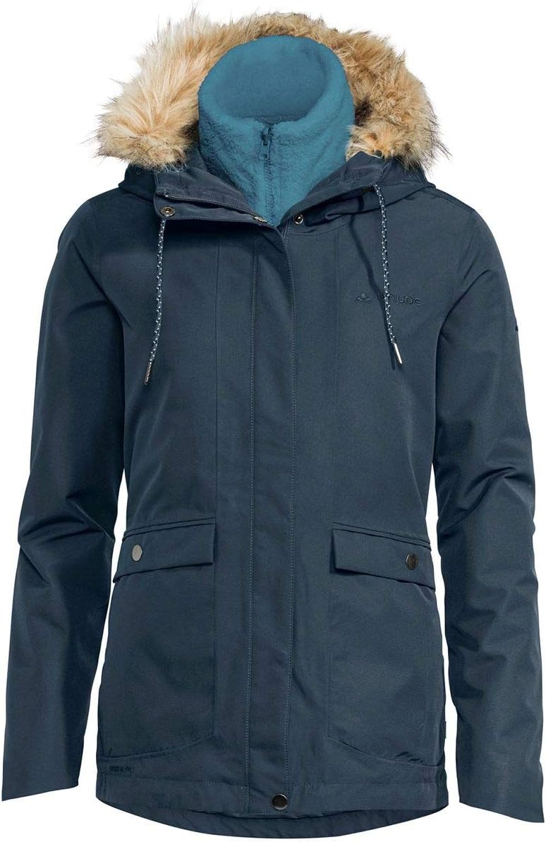 VAUDE Damen Kilia 3in1 Doppeljacke 42 steelblue, 42 steelblue