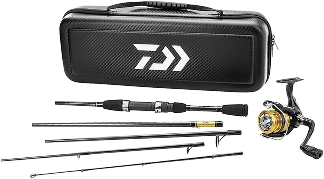 Daiwa CC20F635ML Carbon Case Travel vormontierte Süsswasserspinn-Kombination, Mehrfarbig, Einheitsgr
