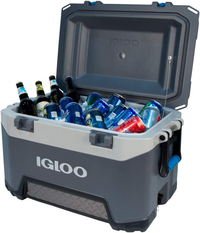 IGLOO BMX 52 Kühlbox 49L – extrem robuste Outdoor‑Kühlbox mit Heavy‑Duty‑Design, Starke Isolierung,