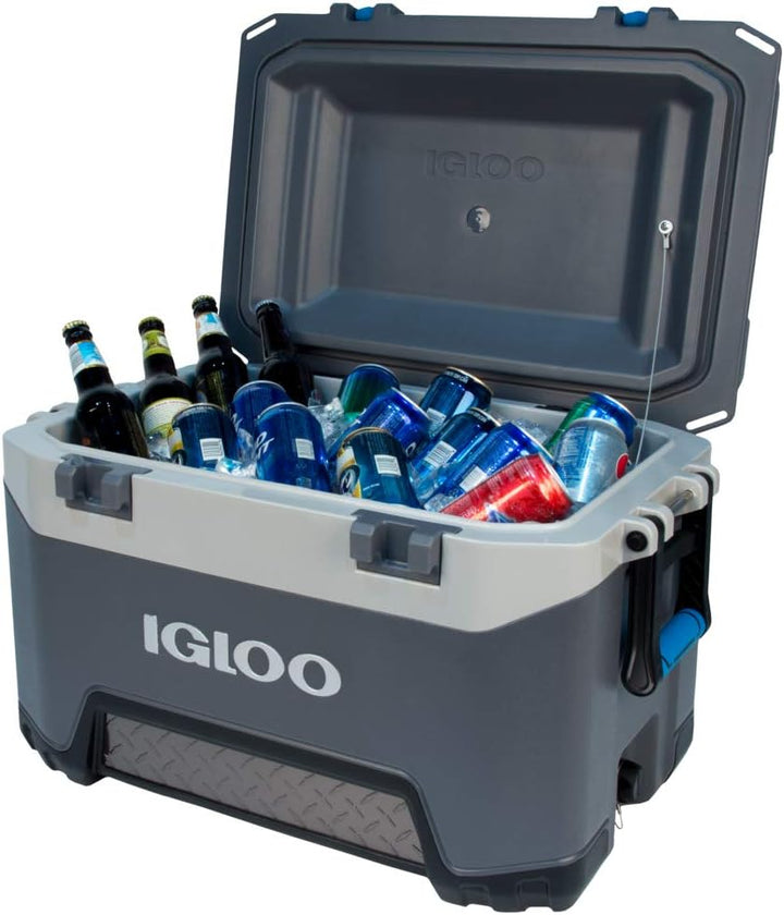 IGLOO BMX 52 Kühlbox 49L – extrem robuste Outdoor‑Kühlbox mit Heavy‑Duty‑Design, Starke Isolierung,