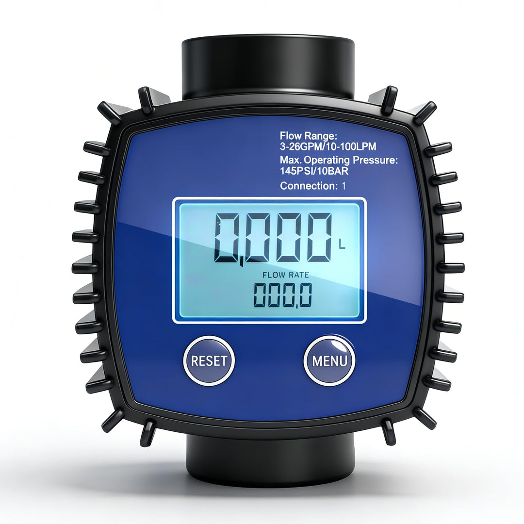 Durchflussmesser Digitalanzeige, Hochpräziser Wasser-Diesel-Durchflussmesser, Durchflussmesser für D