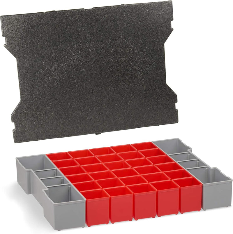 Bosch Sortimo L-box Einlagen | 3er Set Werkzeugkoffer Einlagen für LBoxx Serie G4 inkl. Einsatz A3,