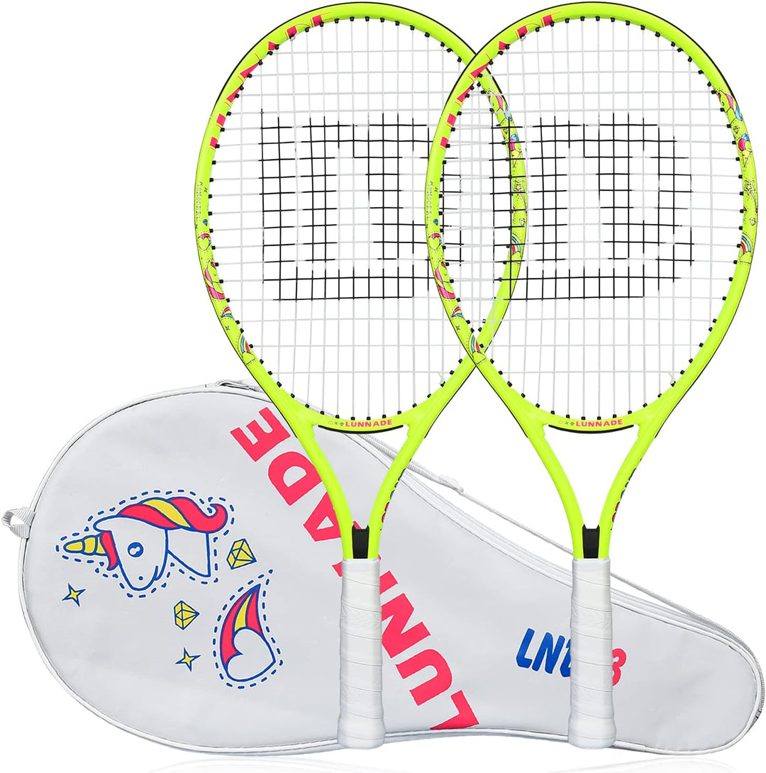 LUNNADE Tennisschläger für Kinder Junior, 19/21/23/25 Zoll Jugend Tennisschläger mit Hülle, geeignet