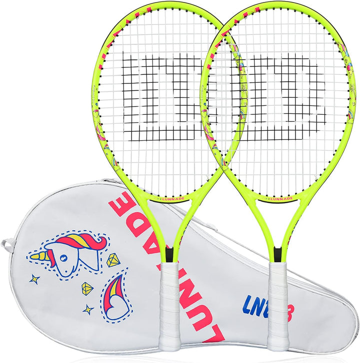 LUNNADE Tennisschläger für Kinder Junior, 19/21/23/25 Zoll Jugend Tennisschläger mit Hülle, geeignet