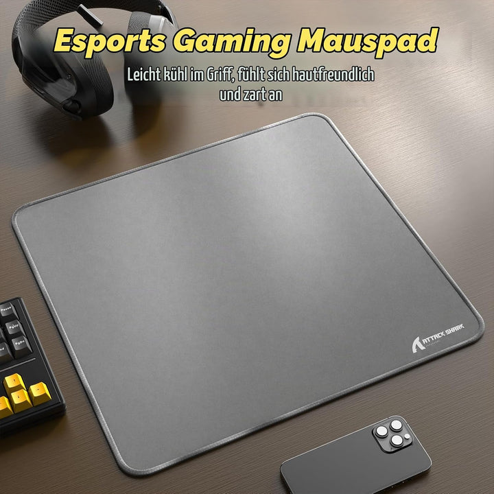 ATTACK SHARK CM02 Esports-Gaming-Mauspad Grosses, Feine sandähnliche Texturoberfläche, Wasserabweise