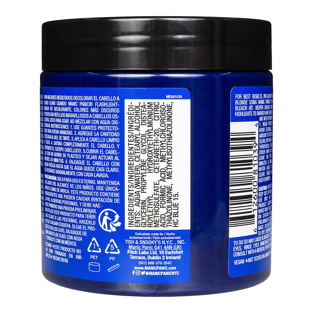 Manic panic High Voltage Rockabilly Blue Vegan 237 ml