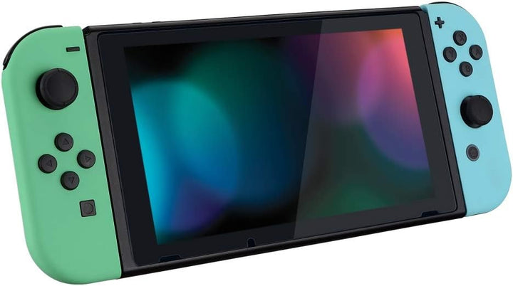 eXtremeRate Hülle Case für Nintendo Switch Joycon/Konsole, Rückgehäuse&Kickstand für Switch Console,