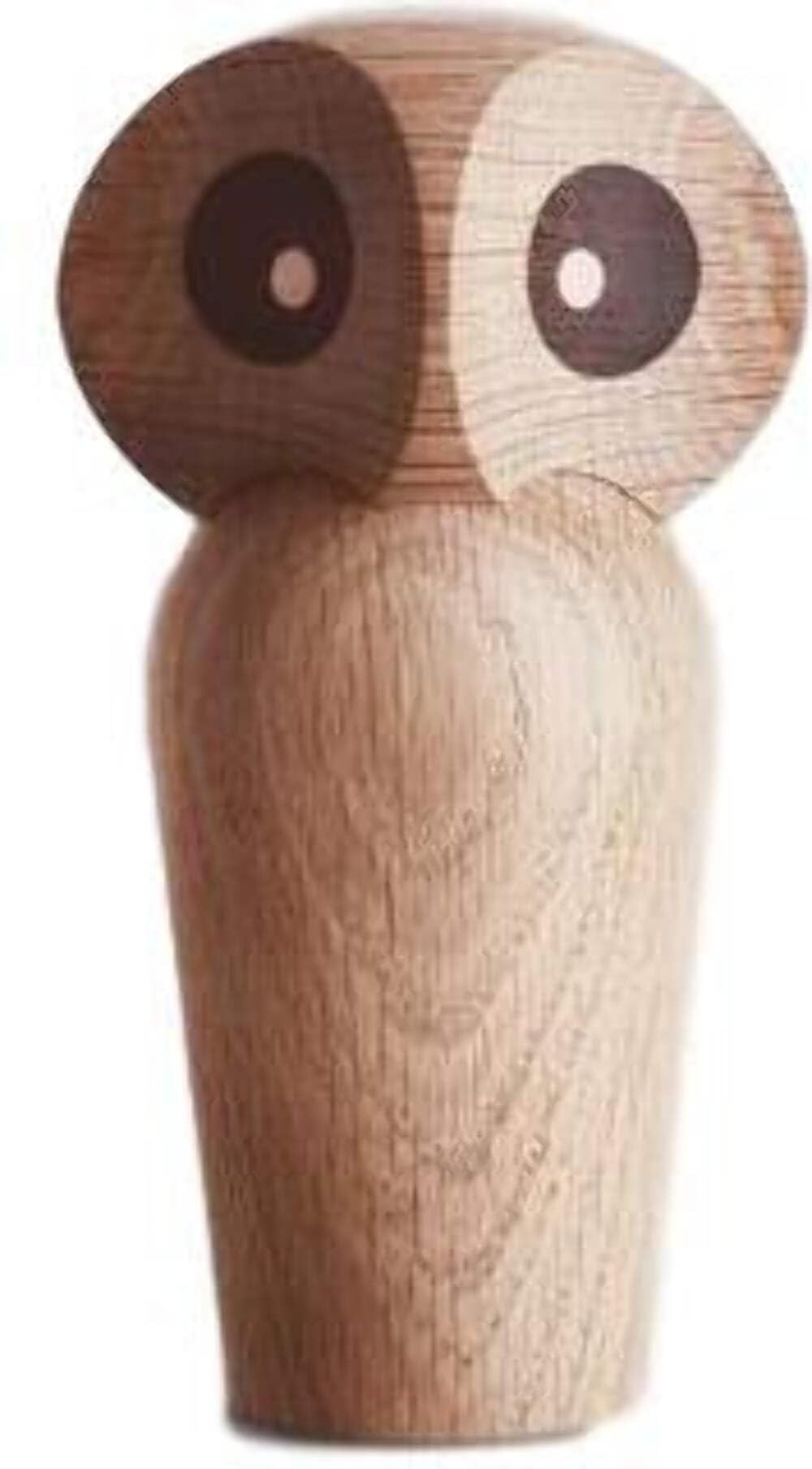 Architectmade Owl Eule Holzfigur gross Natur H: 17 cm, B: 9 cm Eiche Natur, H: 17 cm, B: 9 cm Eiche