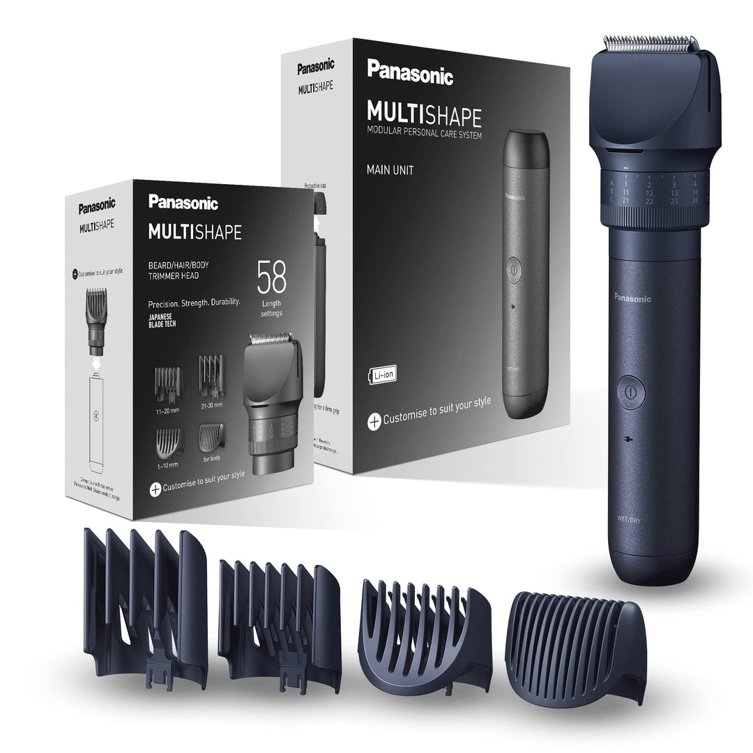 Panasonic MULTISHAPE modulares Körperpflege-System ER-CTW1, Bart- und Haartrimmer für Männer mit wie