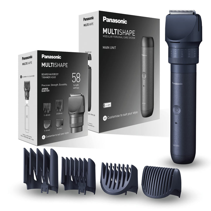 Panasonic MULTISHAPE modulares Körperpflege-System ER-CTW1, Bart- und Haartrimmer für Männer mit wie
