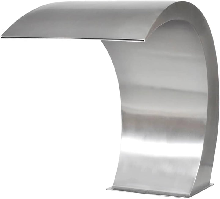 Schwalldusche Edelstahl Schwallbrause Pool Wasserschwall Schwimmbad, Silber 30x60x45 cm,ohne LED 30x