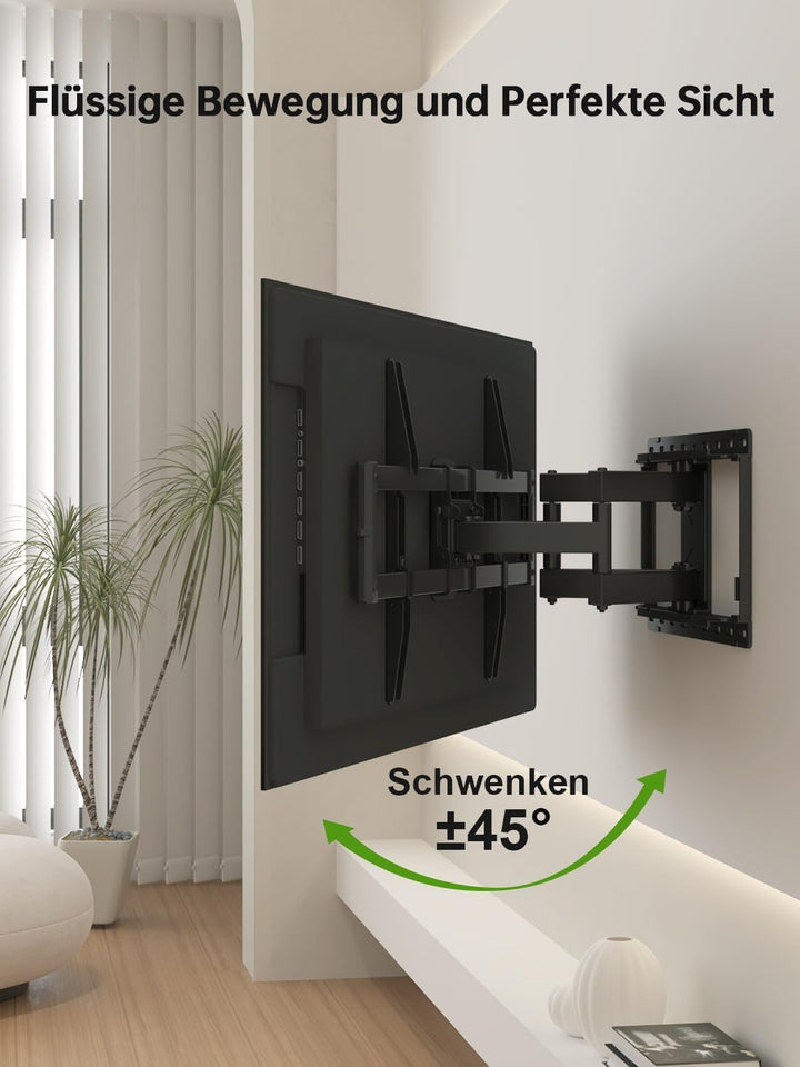 USX-MOUNT TV Wandhalterung Schwenkbar Neigbar für 47-84 Zoll LED, LCD, Plasma TV mit max.VESA 600x40