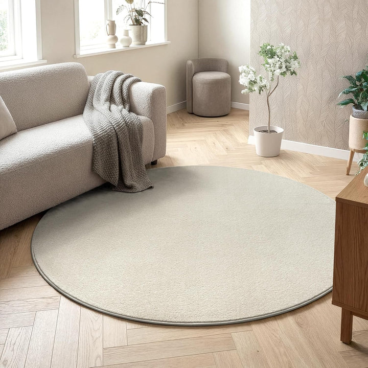 SANAT Kurzflor Teppich Wohnzimmer - Uni Modern Teppiche fürs Schlafzimmer, Arbeitszimmer, Büro, Flur