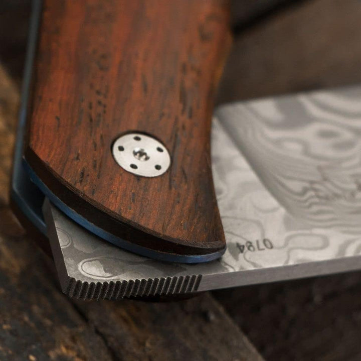 Böker Plus Exskelibur Taschenmesser Cocobolo Damast, Cocobolo Damast