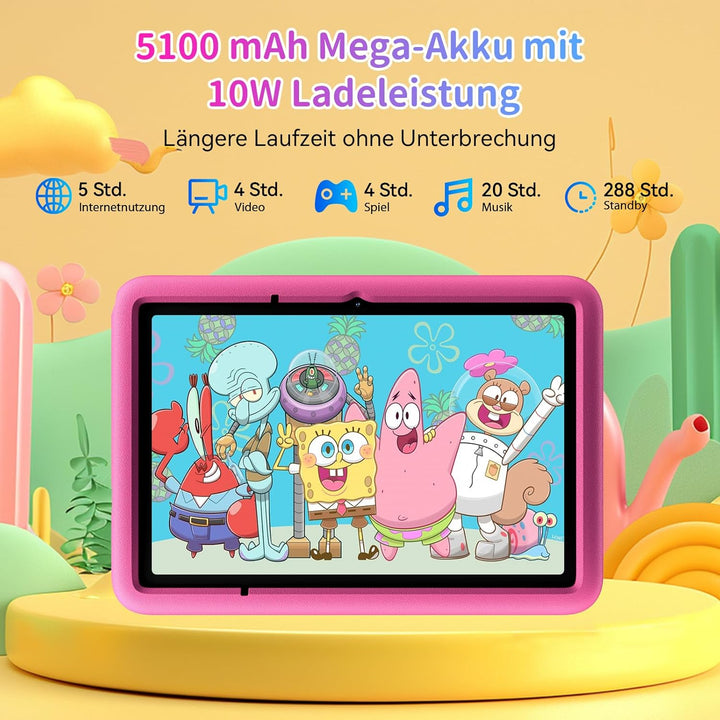 Blackview TabA6Kids Kinder Tablet Android 14 ,12GB RAM+128GB ROM(1TB TF) Octa Core Tablet für Kinder