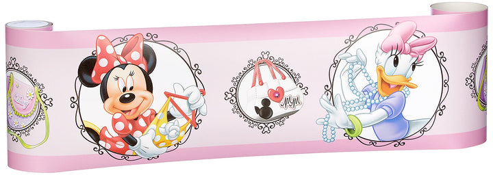 AG Design Disney Mickey Mouse Bordüre, Selbstklebende Folie, Mehrfarbig, 500 x 14 cm 500 x 14 cm Meh