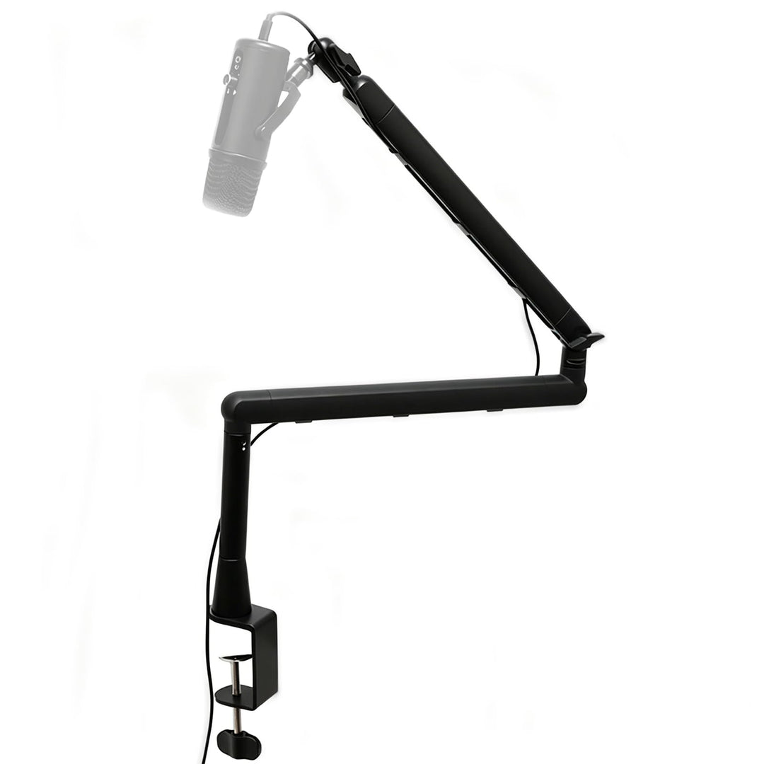 Mikrofon Arm, Low Profile Mic Arm mit Kabelkanälen, 360° drehbarem Rode Mikrofonarm, Verstellbarer M