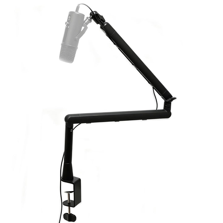 Mikrofon Arm, Low Profile Mic Arm mit Kabelkanälen, 360° drehbarem Rode Mikrofonarm, Verstellbarer M