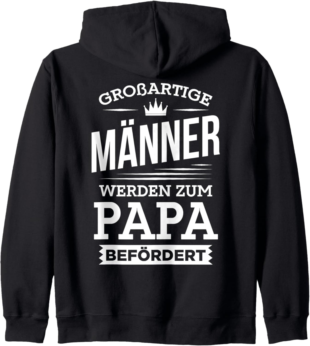 Grossartige Männer werden zum Papa befördert Vater Geschenk Kapuzenjacke
