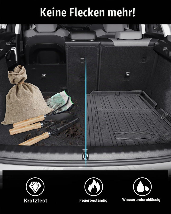 CDEFG Kompatibel mit BMW X1 IX1 U11 2024 2023 2022 Kofferraumwanne Kofferraummatte TPE Wasserdicht A
