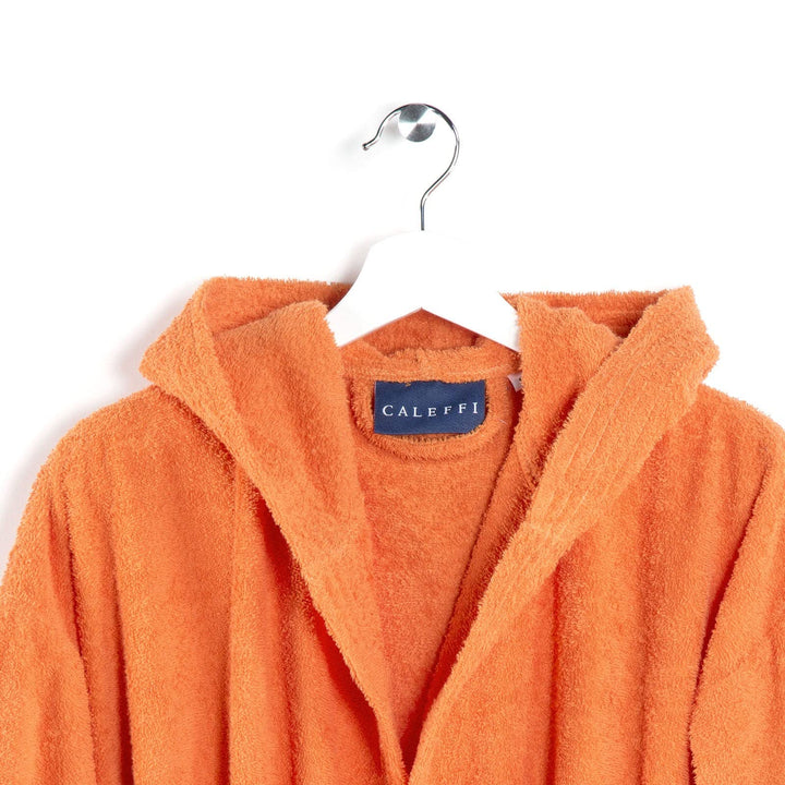 Caleffi Minorca Junior Bademantel mit Kapuze, Orange, 8-10 anni