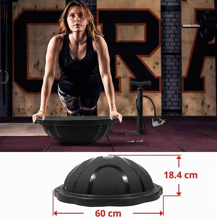 Yes4All Balance Ball Trainer Half Ball, Premium-Balance-Trainer-Board mit 60cm Rutschfester Ballober