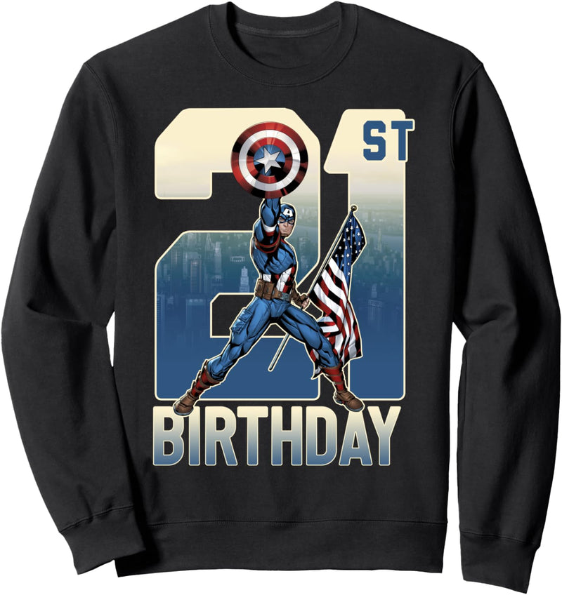 Marvel Captain America 21st Birthday Sweatshirt